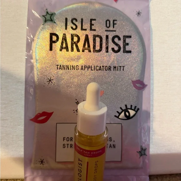 Isle of Paradise Holographic Tanning Mitt with Tanologist Drops - Picture 2 of 6